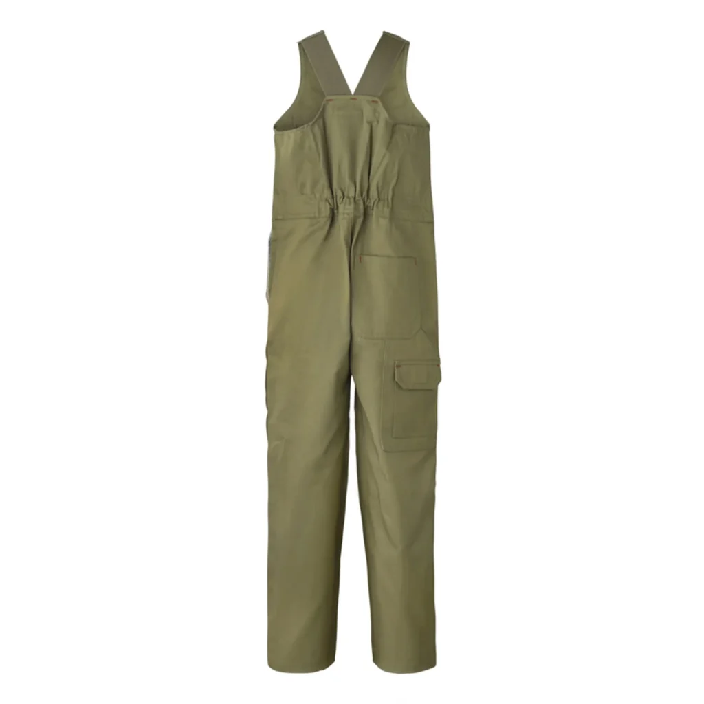 Kids Midweight Cotton Roughall With Elactic Straps Khaki Front