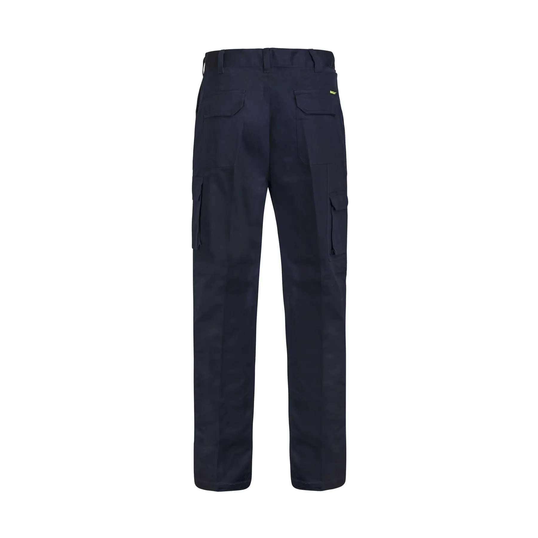 Mid-Weight Cargo Cotton Drill Trousers Navy Front
