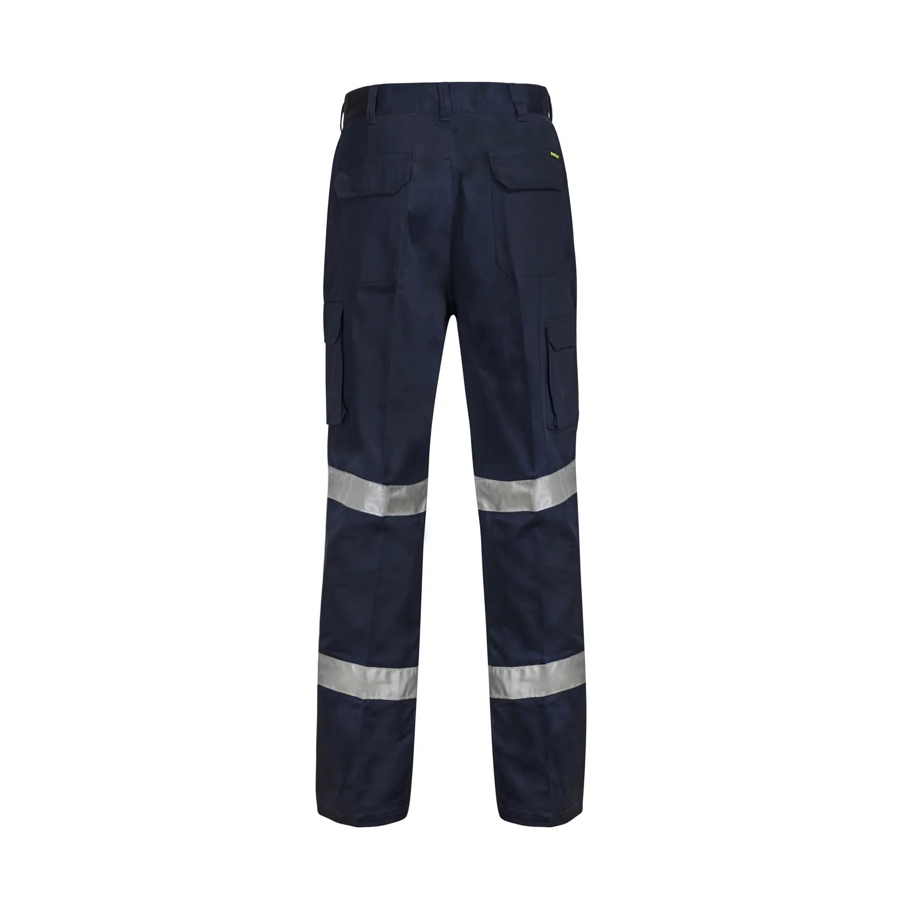 Reflective Mid-Weight Cargo Cotton Drill Trouser Navy Front
