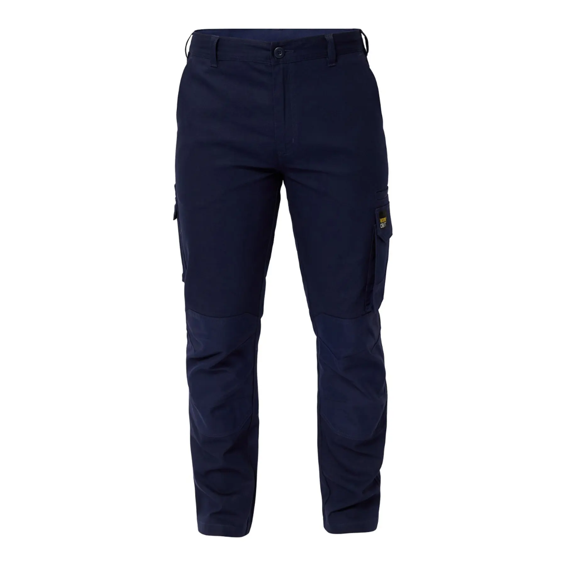 Stretch Cargo Pants Navy Front