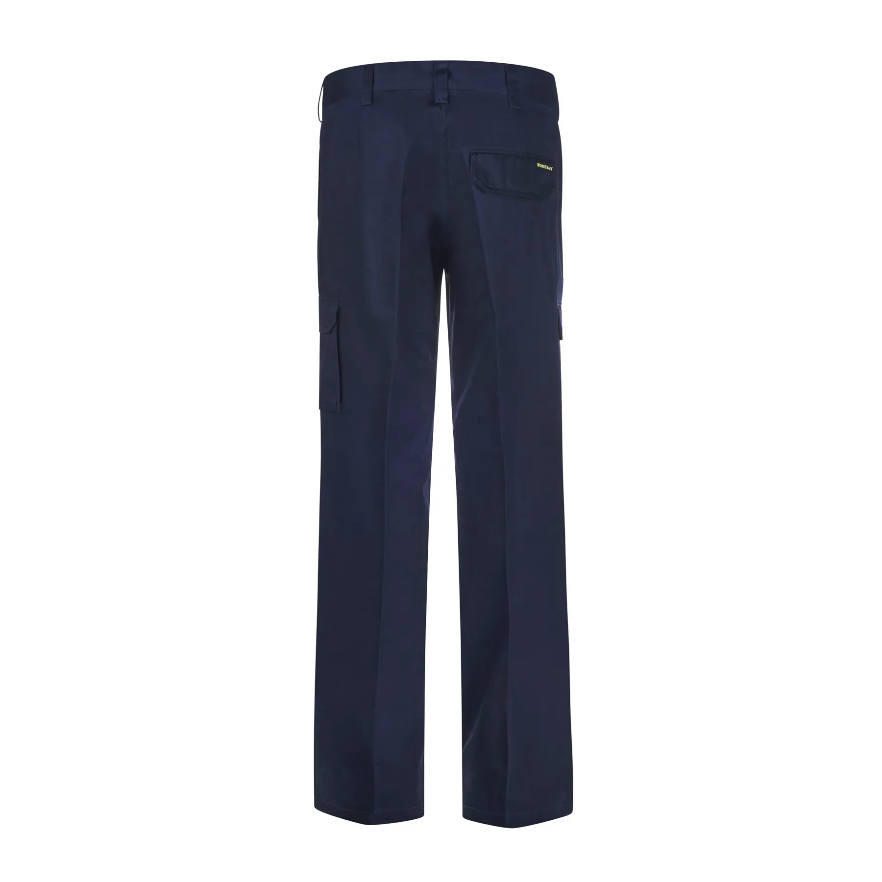 Ladies Midweight Cargo Cotton Drill Trousers Navy Front