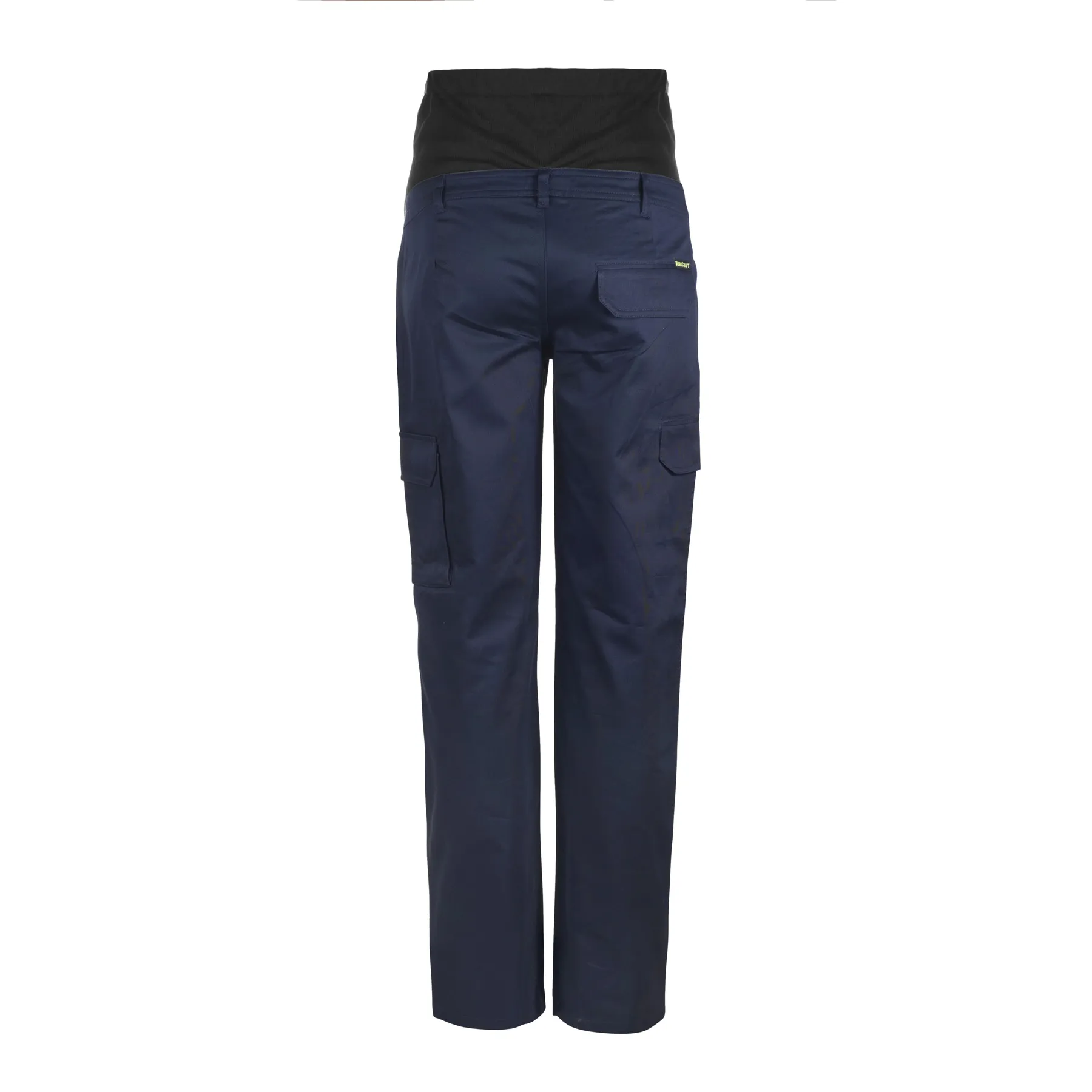 Maternity Cargo Cotton Drill Trousers Navy Front