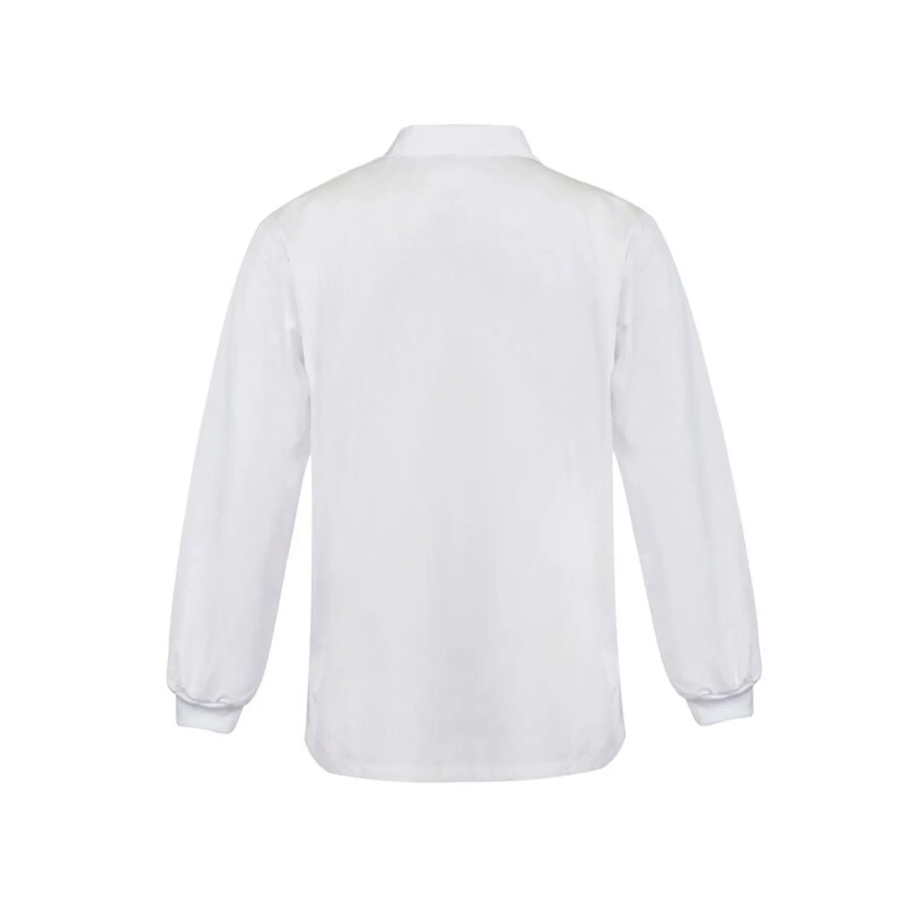 Long Sleeve Food Industry Jacshirt White Front