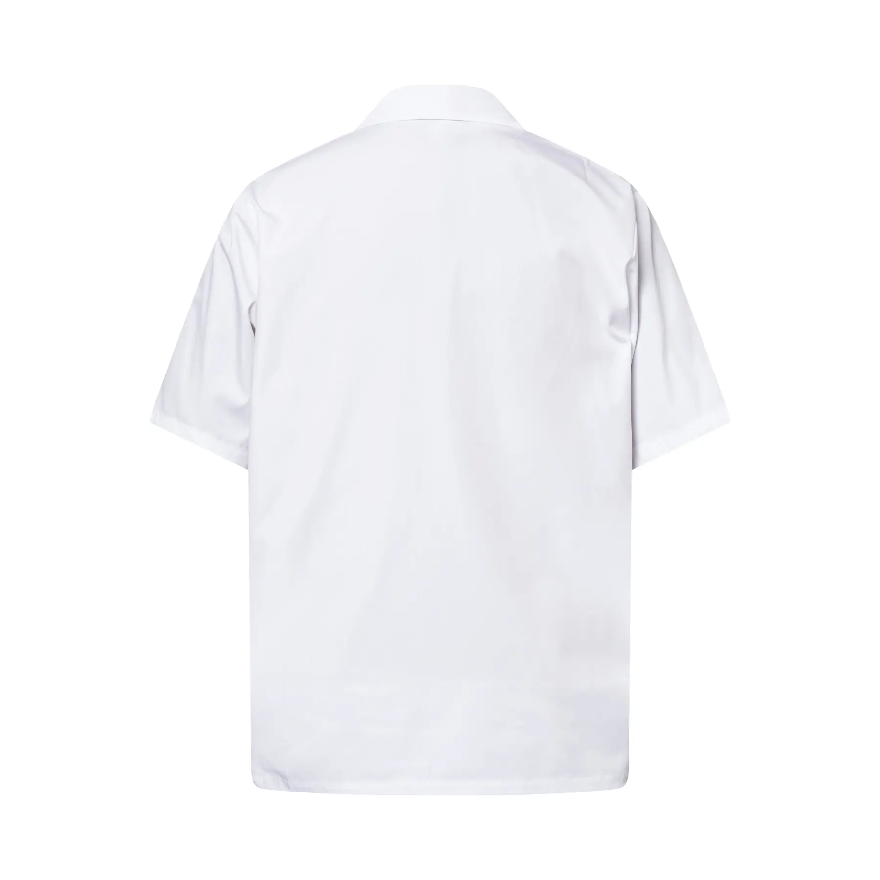 Short Sleeve Food Industry Jacshirt With Modesty Insert White Front