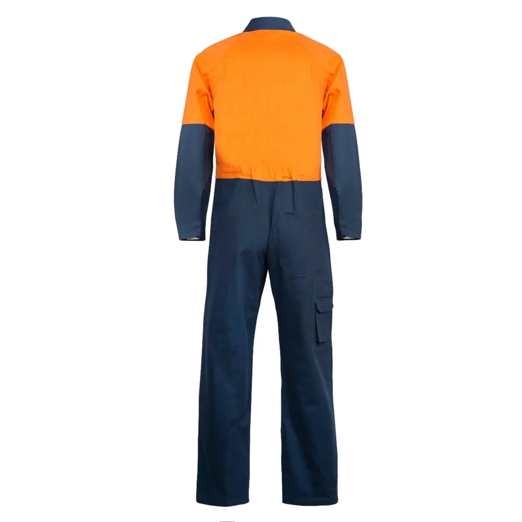 Hi Vis Cotton Drill Coveralls Orange