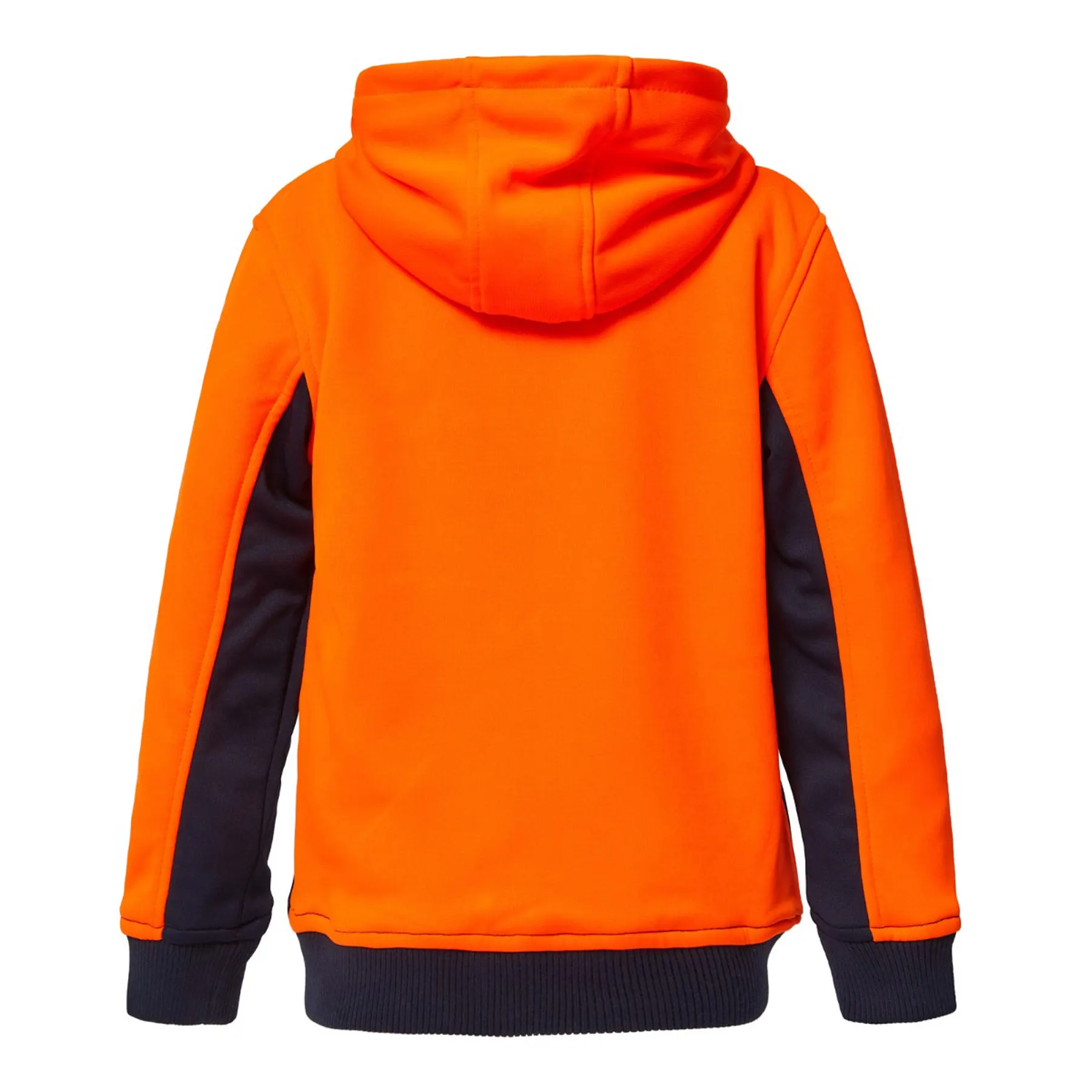 Hi Vis Kids Hoodie Orange Front