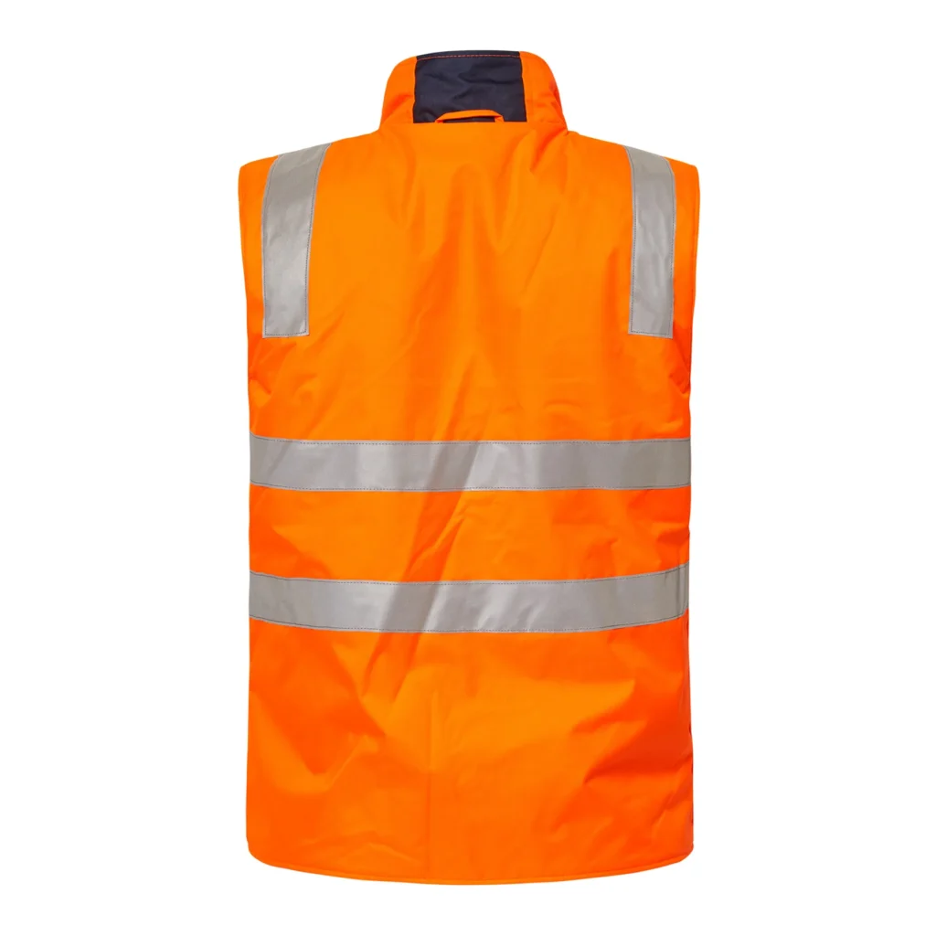 Hi Vis 4-in-1 Reflective Jacket Navy Orange Inner Vest