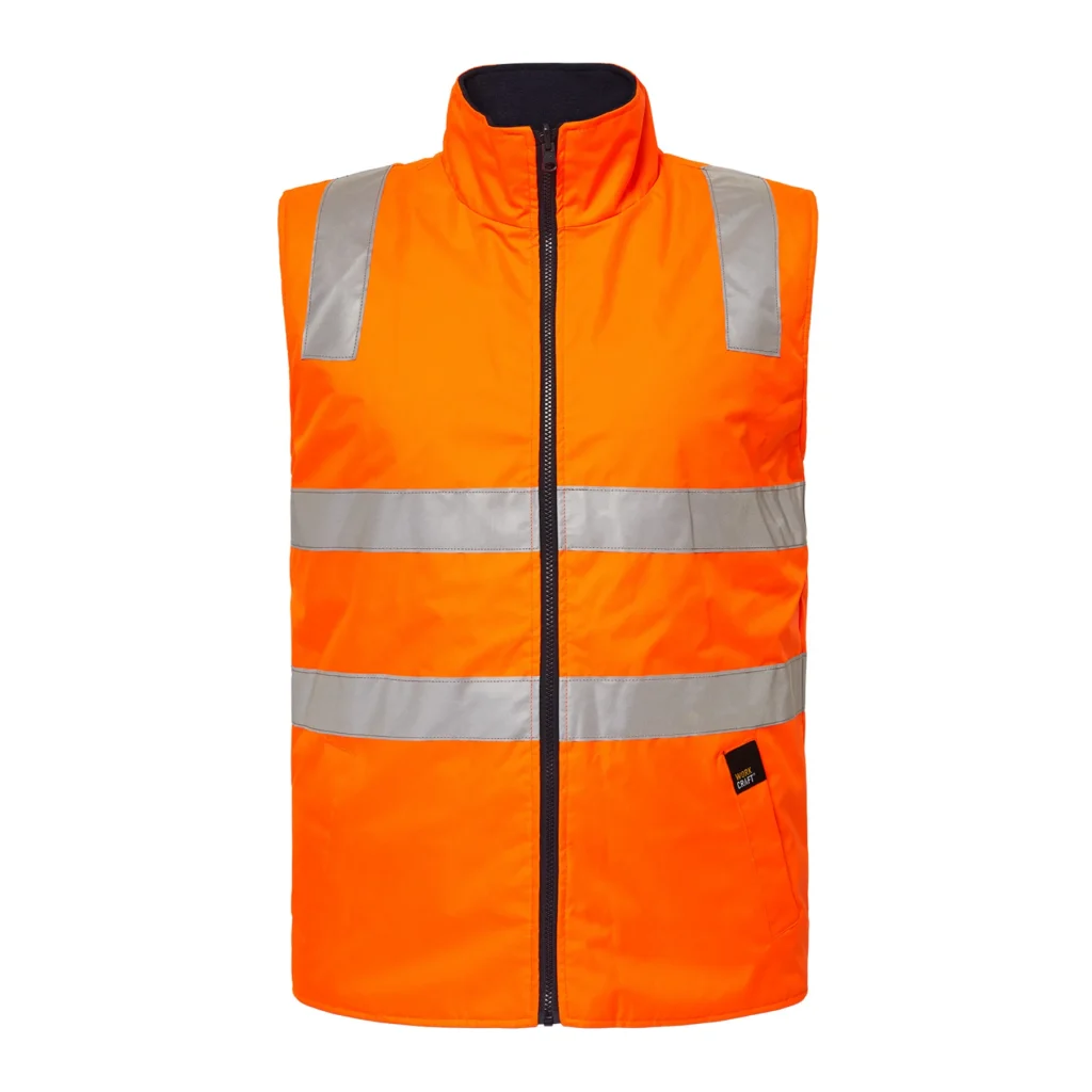Hi Vis 4-in-1 Reflective Jacket Navy Orange Inner Vest